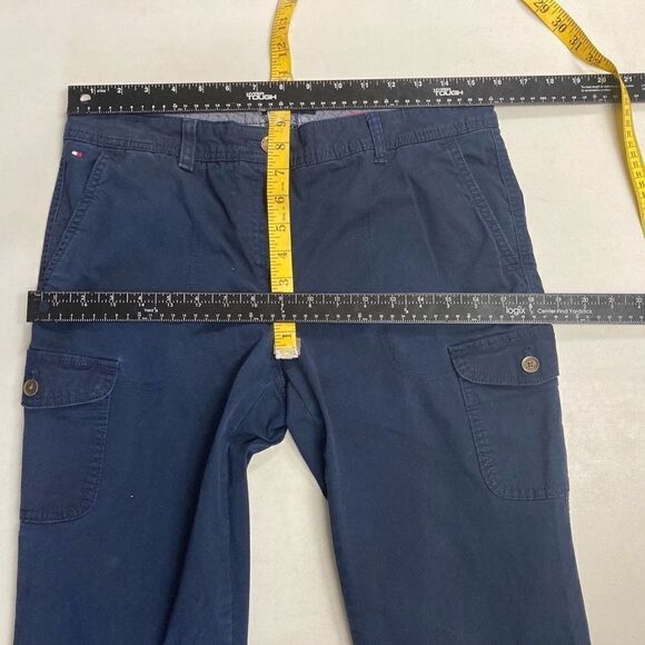 TOMMY HILFIGER Women’s Blue Cargo Pants Size 8 Inseam 28” - Picture 7 of 8
